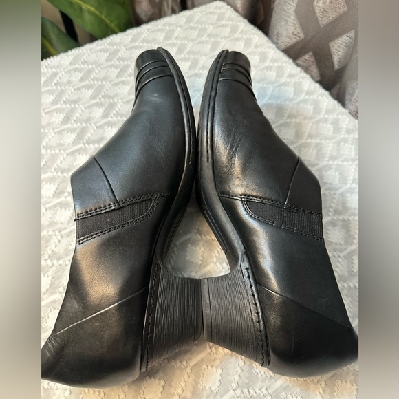 Rockport Cobb Hill Adele Black Leather Women’s Tailored Slip On Shoes Size 11M - Picture 9 of 11